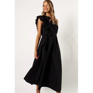 Petal & Pup Black Midi Dress